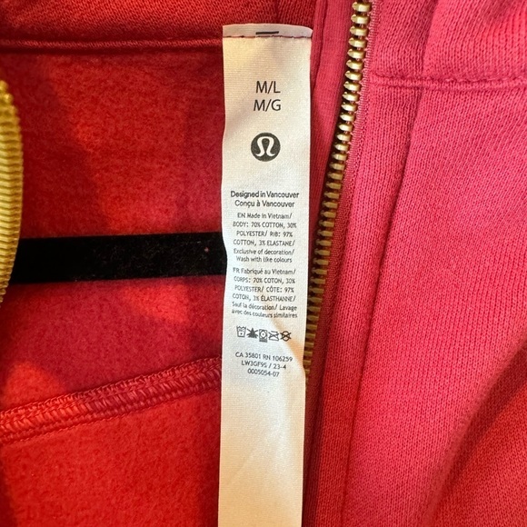 NWT Lululemon Scuba Oversized Half-Zip
Hoodie *Gold Zipper Vintage Rose 🌹 
M/L - Picture 13 of 15